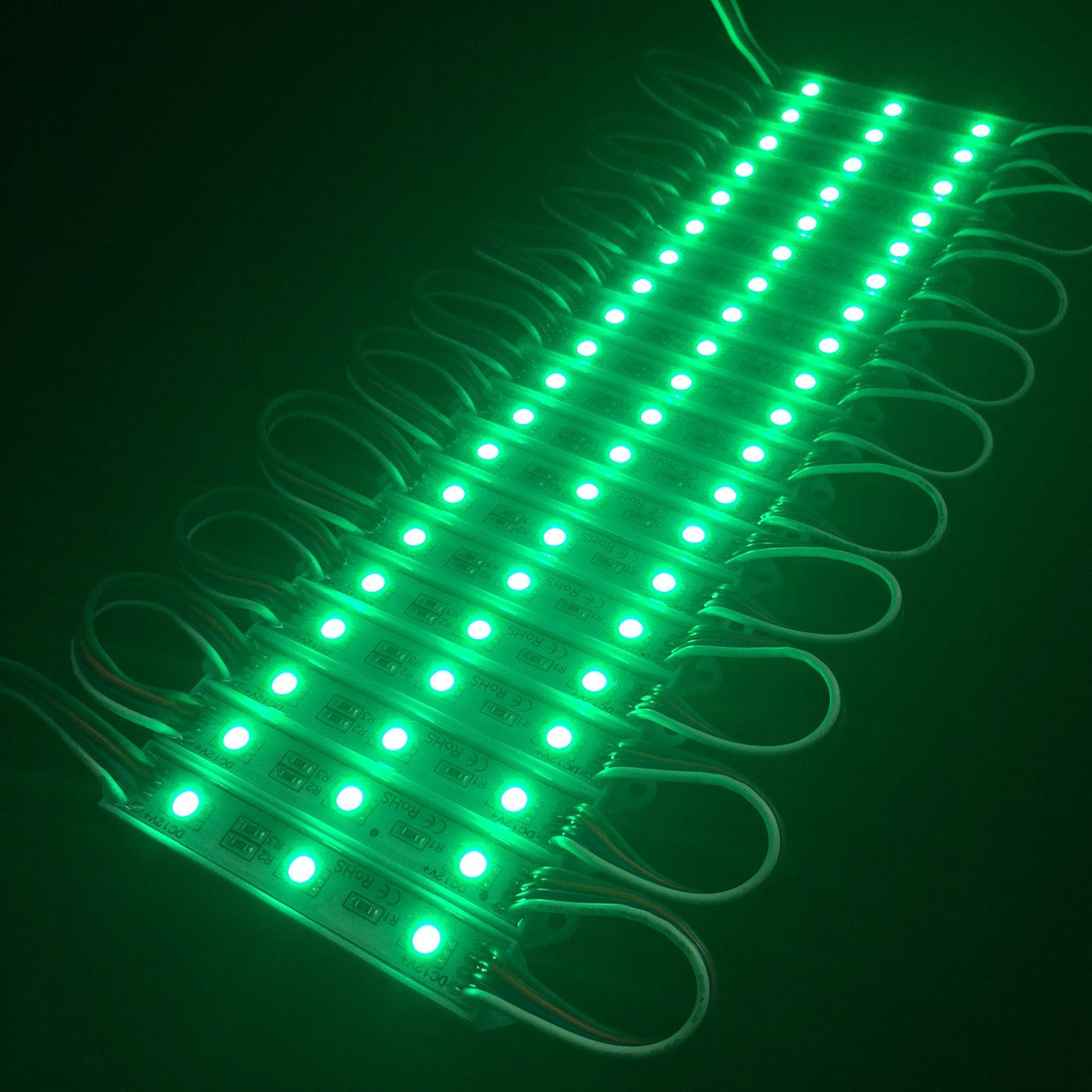 Módulos, 3x1SMD5050, IP65, Verde