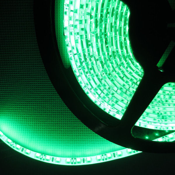 Tira de 600 LED SMD 3528, IP33, 5M, Verde