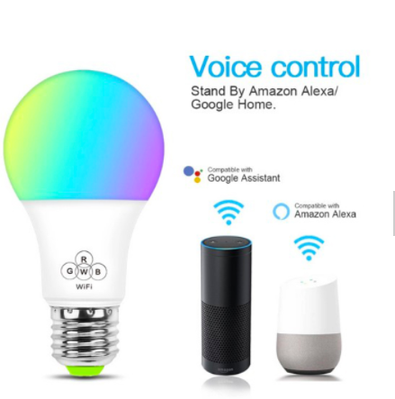 LED Inteligente WiFi, YOMYM 7W Bombilla LED Luces Cálidas/Frías & RGB, Lámpara WiFi Funciona con Alexa Google Home IFTTT