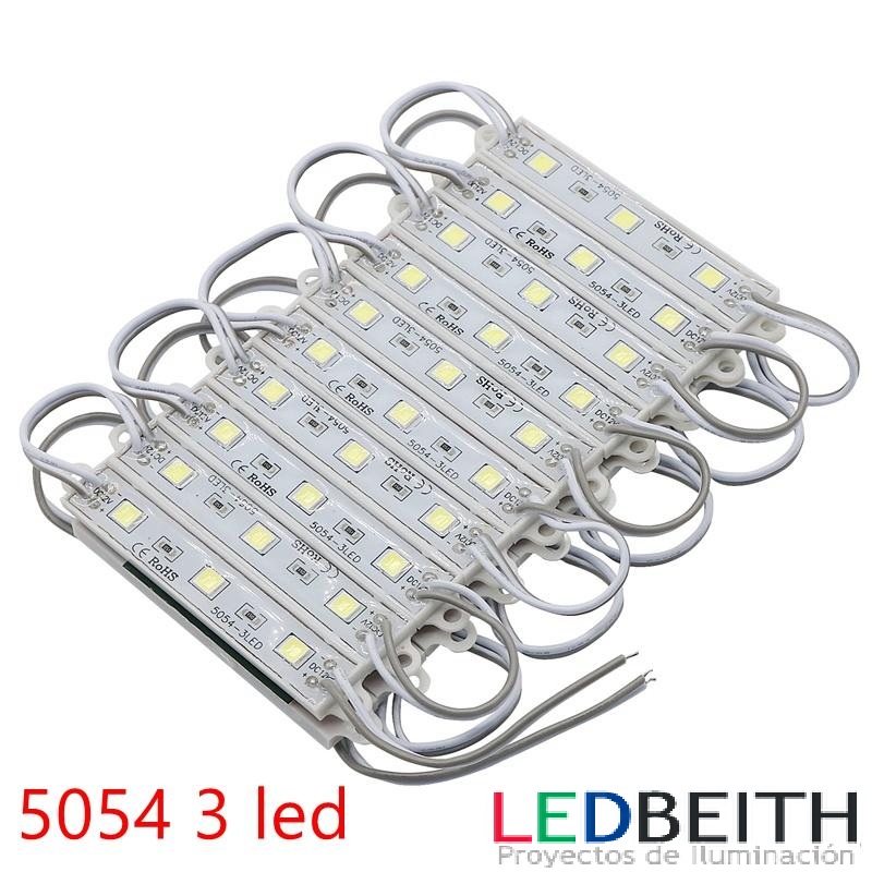 Módulo Led, 3x1SMD5054, 0,72W, IP65, Blanco Cálido