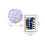 Luces LED RGB sumergibles - Control Remoto a Prueba de Agua Que Cambia de Color Luz a Prueba de Agua con 10LED