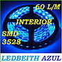 Tira LED SMD3528- 12V - 60L/M - Azul 