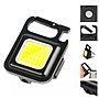 Mini Linterna Tipo Llavero Con Imán, 3 Modos De Luz, Negro